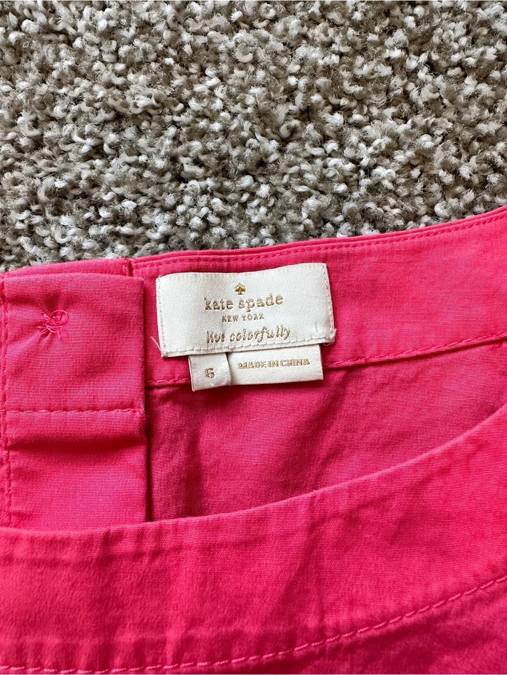 Kate Spade Sleeveless Peplum Blouse in Pink